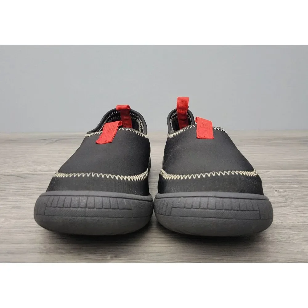 Oomphies Boys Water Friendly Shoes Size 1 Black Red Accents